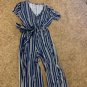 Stripe jumpsuit